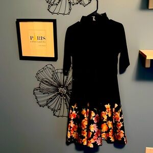 Yixuan retro black dress size M
